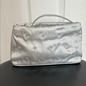 Elegant Silver Women's Bag in silk